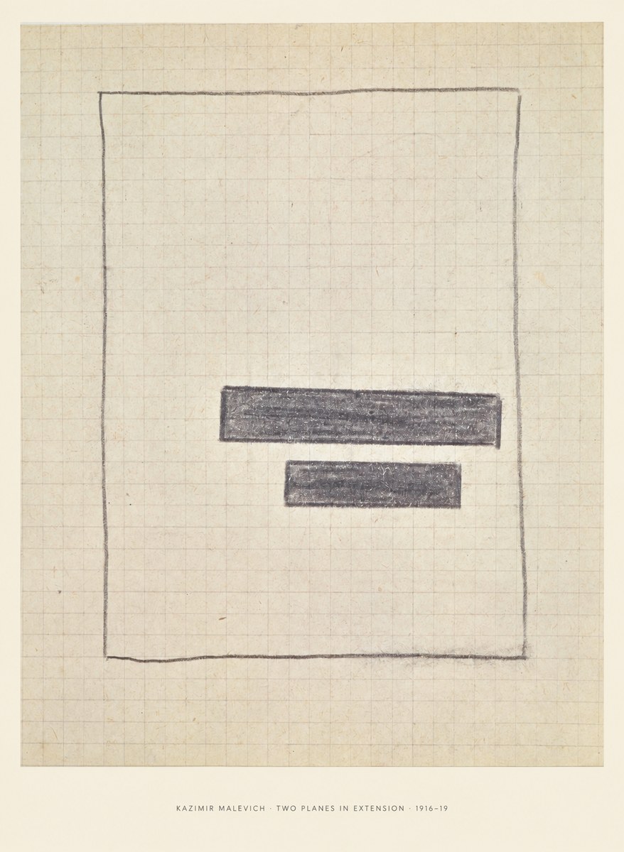 Kazimir Malevich Two Planes in Extension No6 - Plakát
