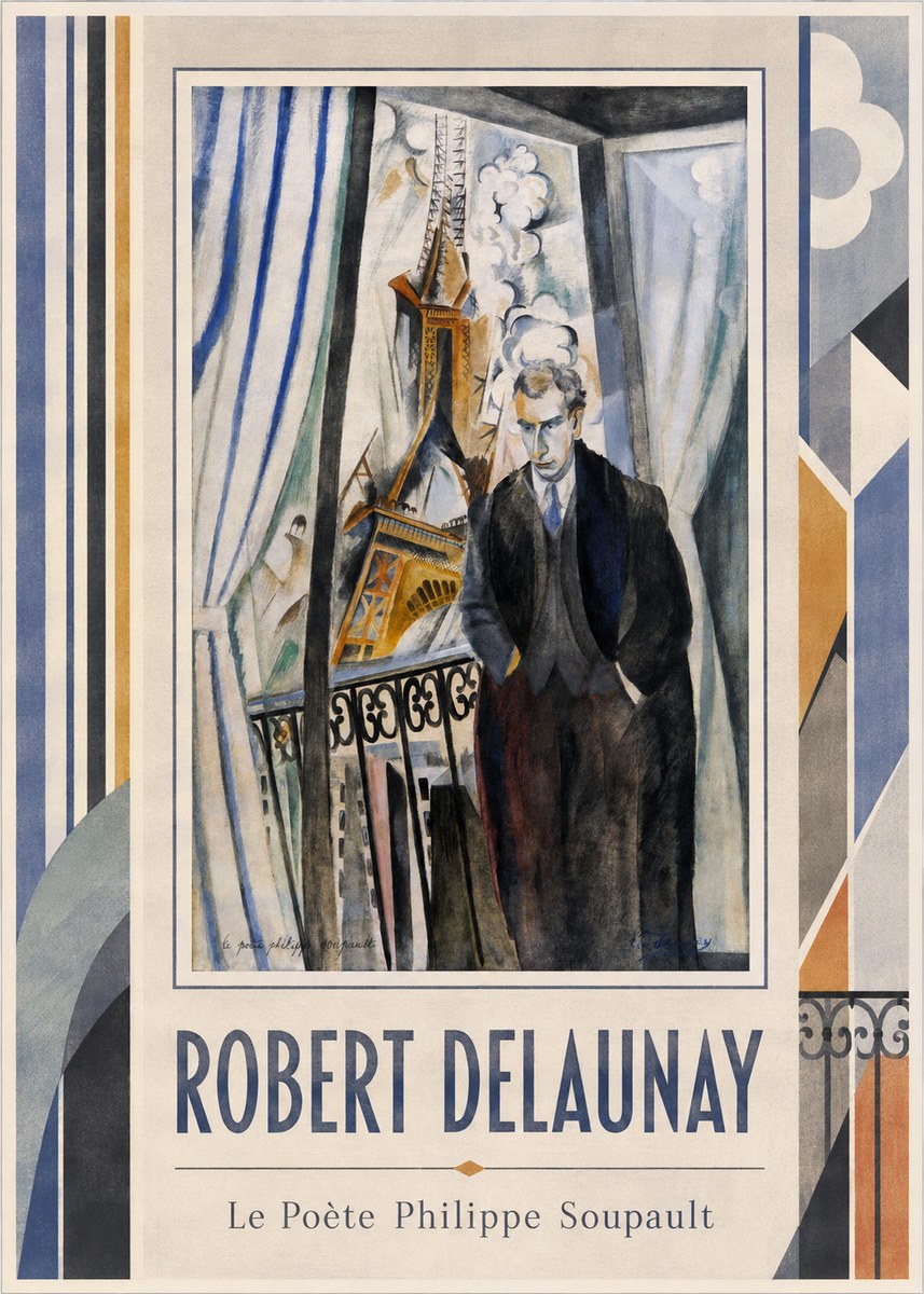 Robert Delaunay Le Poète Philippe Soupault No1 - Plakát