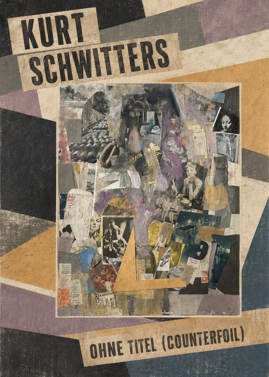 Kurt Schwitters Ohne Titel (Counterfoil) No4 - Plakát