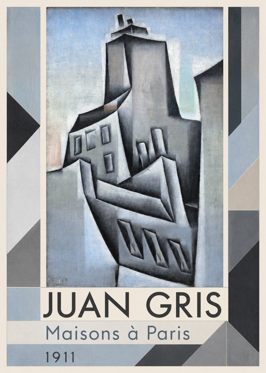Juan Gris Maisons À Paris No1 - Plakát