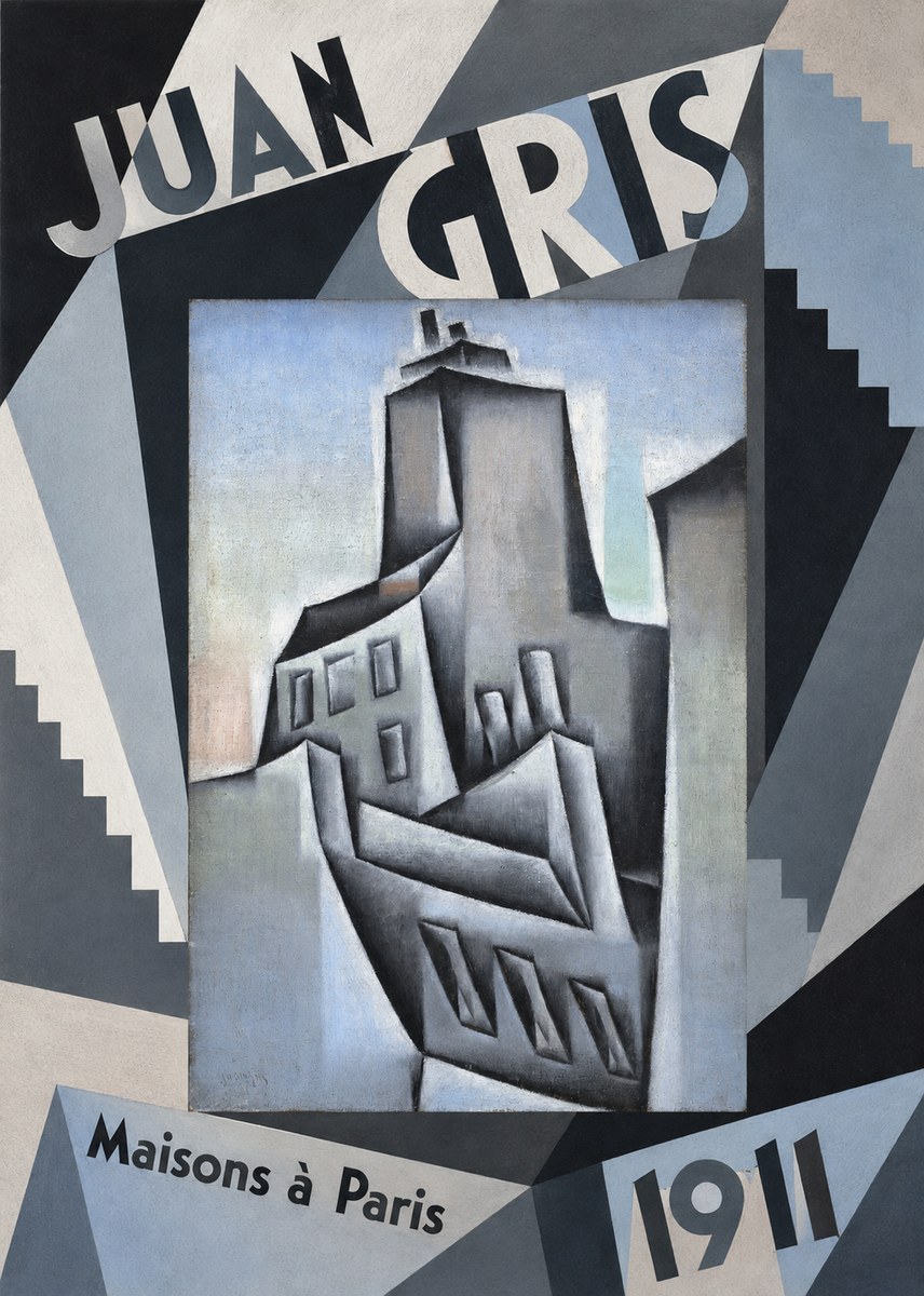 Juan Gris Maisons À Paris No5 - Plakát