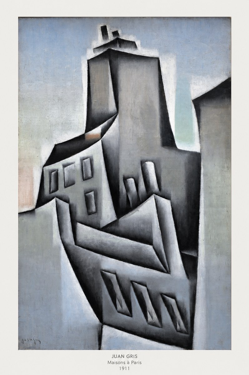 Juan Gris Maisons À Paris No6 - Plakát