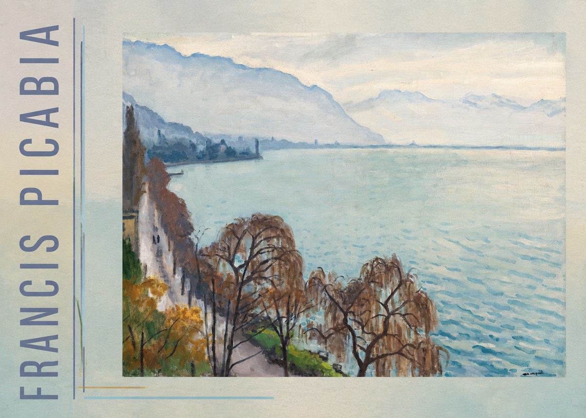 Francis Picabia Lac Léman No2 - Plakát