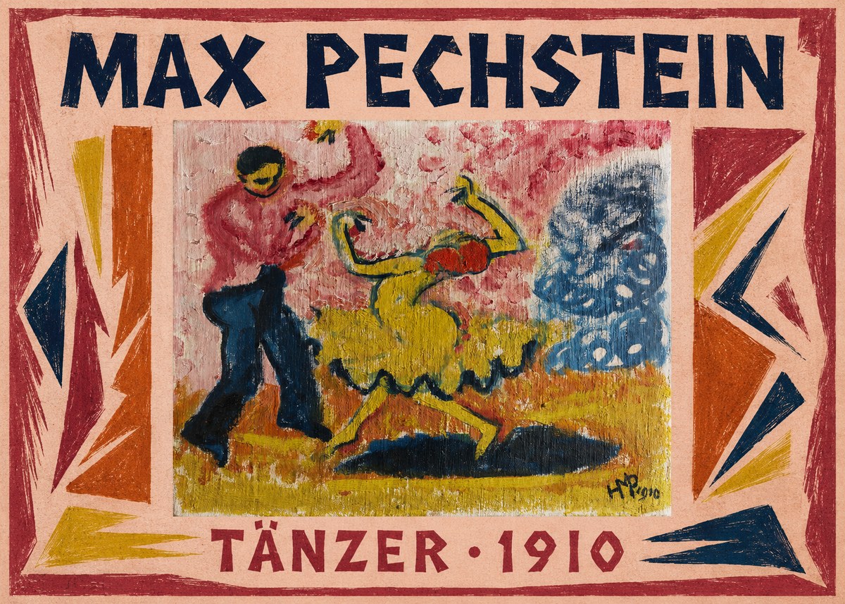 Max Pechstein Tänzer • 1910 No1 - Plakát