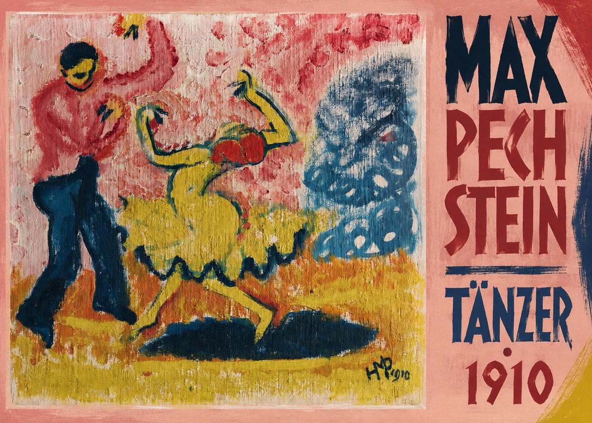 Max Pechstein Tänzer • 1910 No2 - Plakát