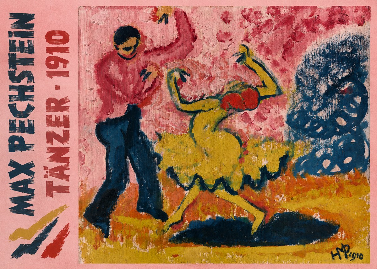 Max Pechstein Tänzer • 1910 No5 - Plakát