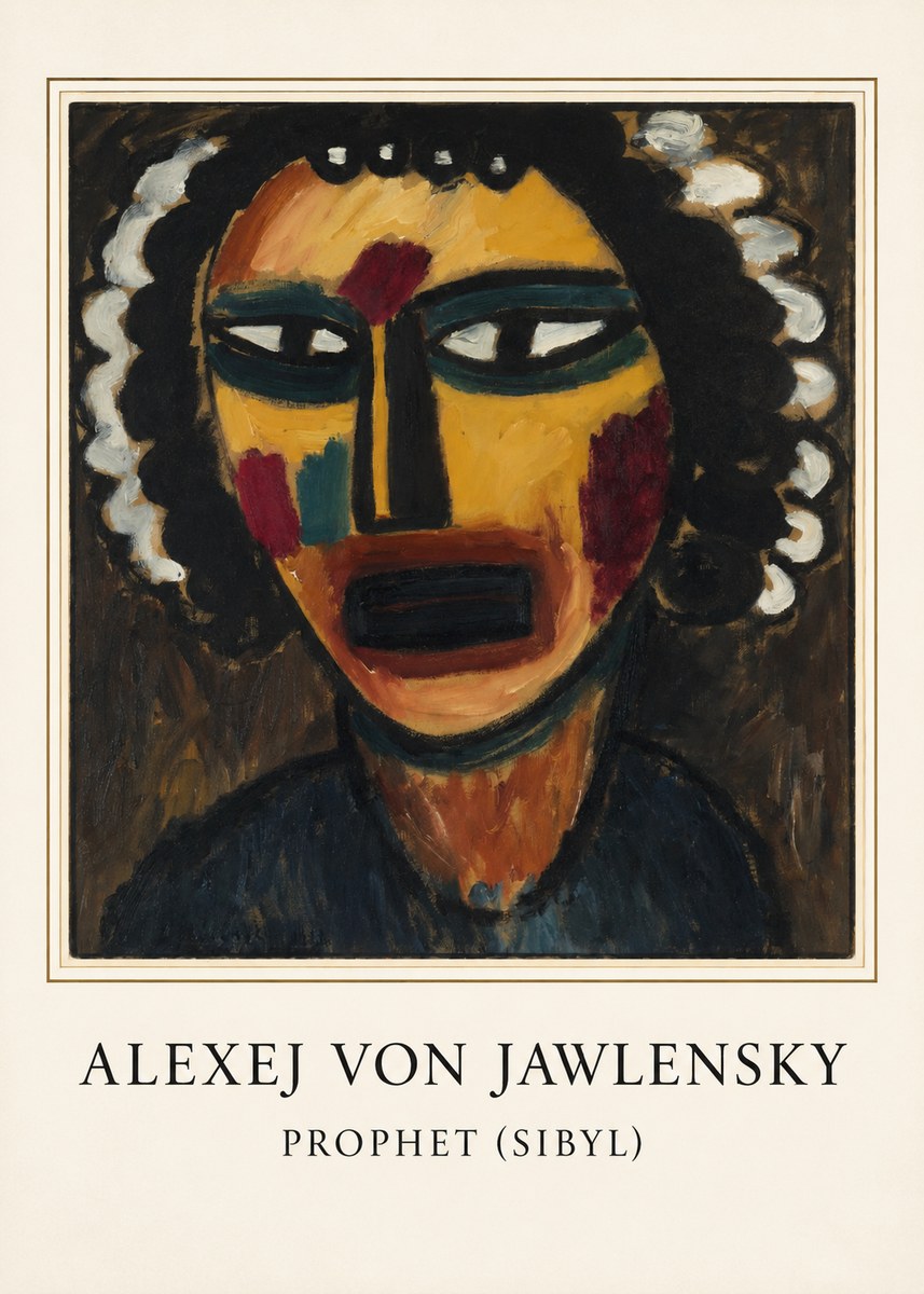 Alexej von Jawlensky Prophet (Sibil) No3 - Plakát