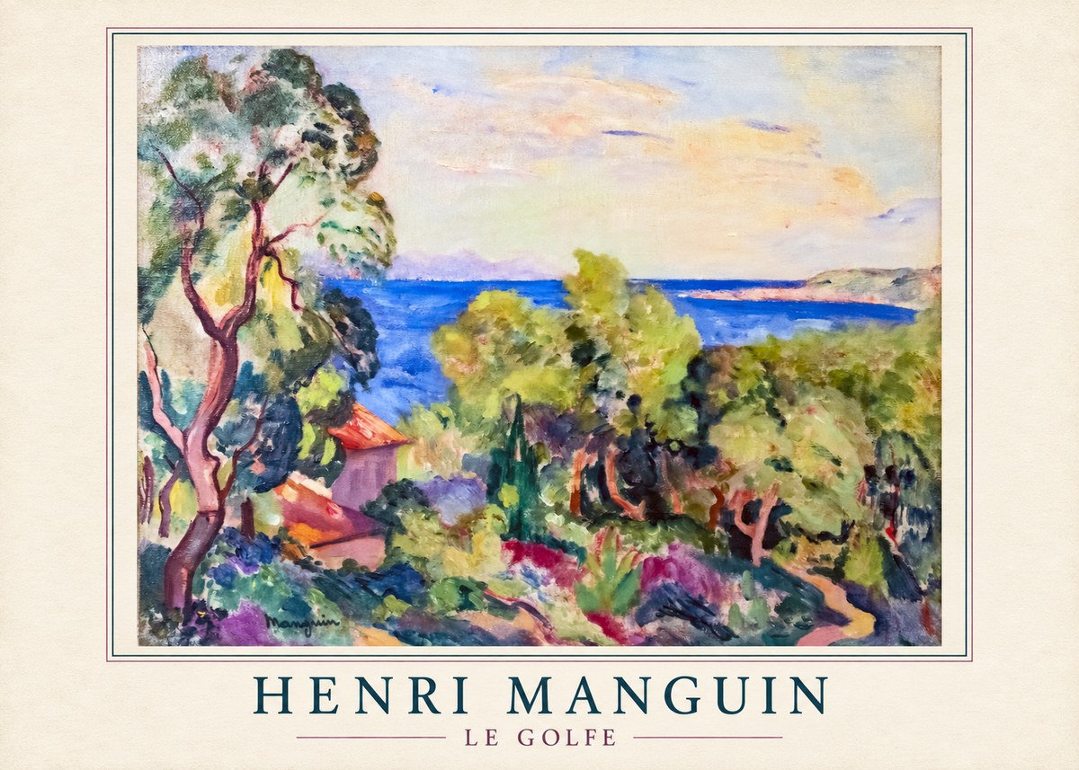 Henri Manguin Le Golfe No4 - Plakát