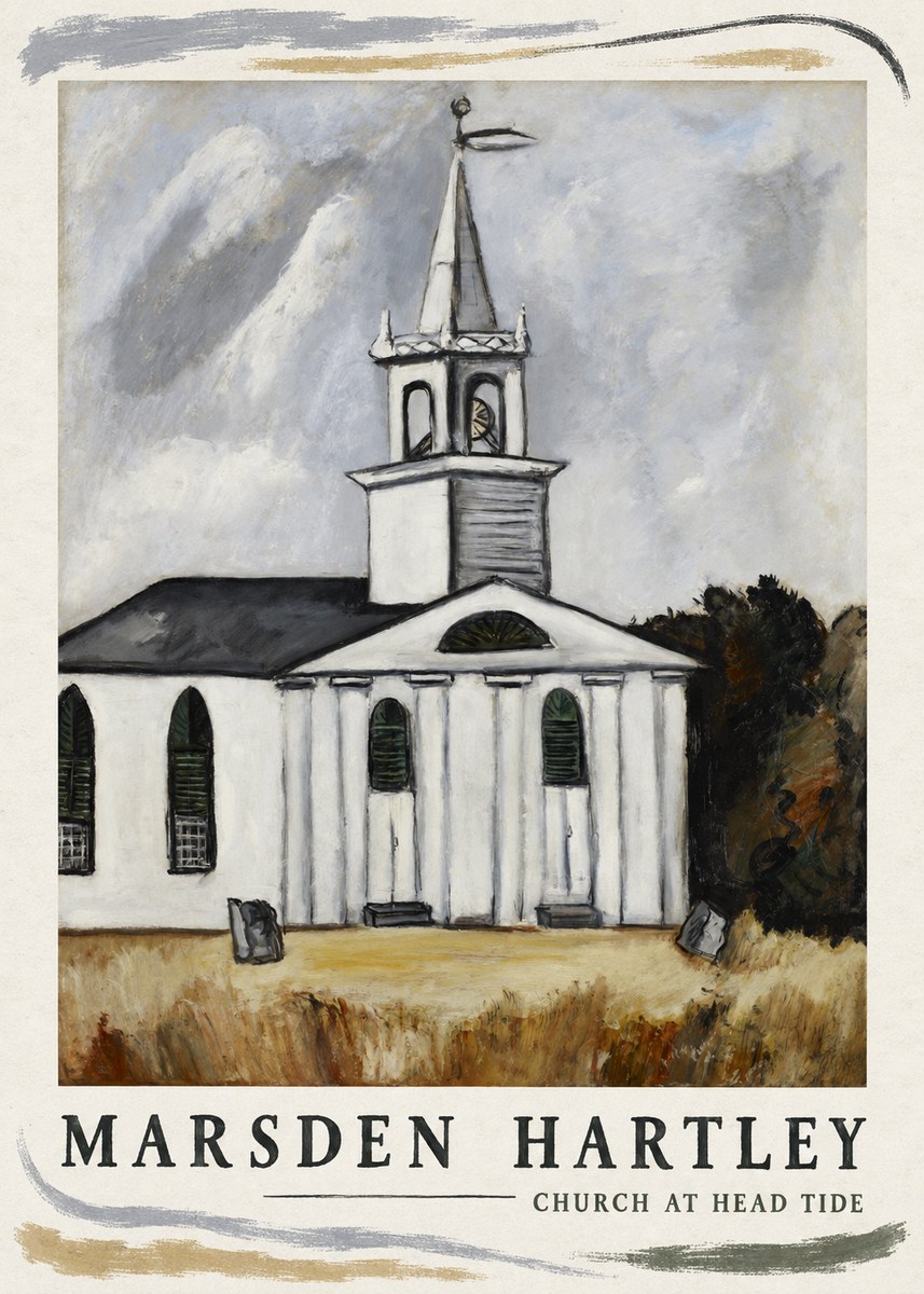 Marsden Hartley Church at Head Tide No4 - Plakát