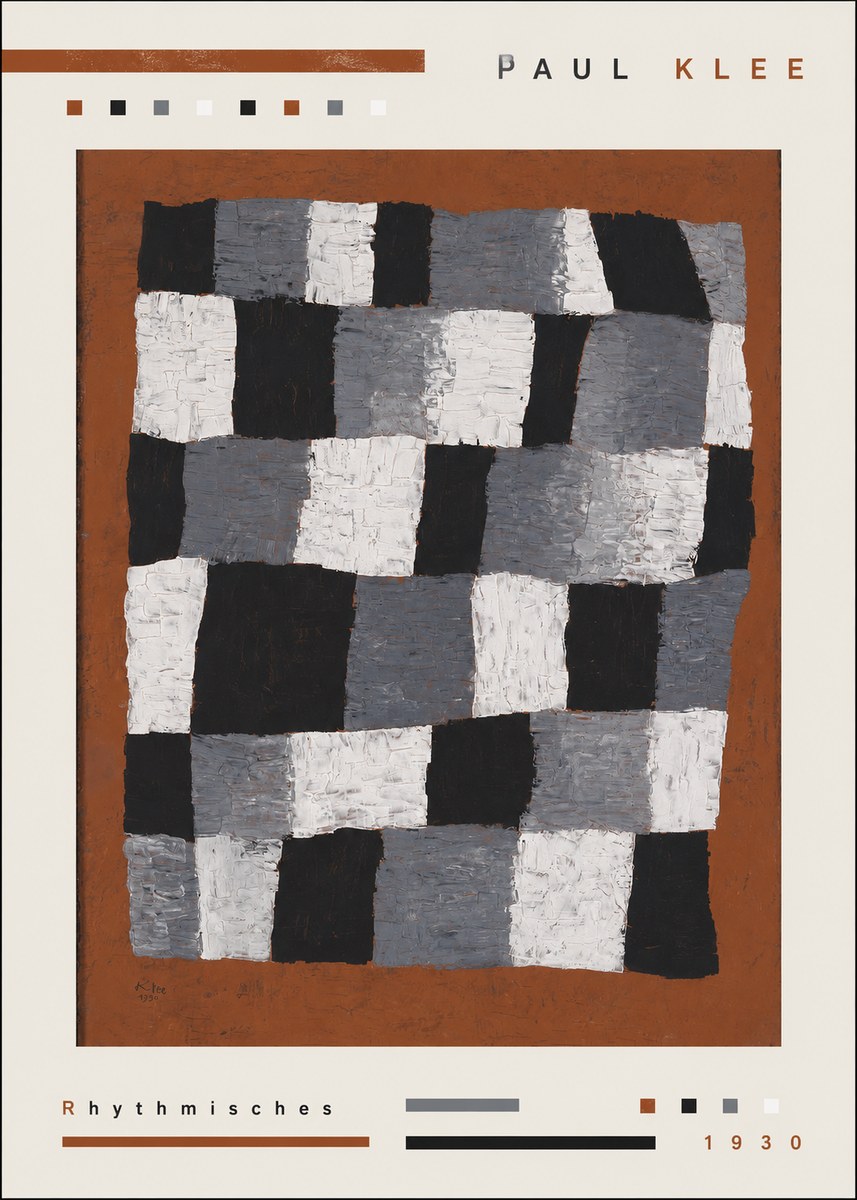 Paul Klee Rhythmisches No3 - Plakát