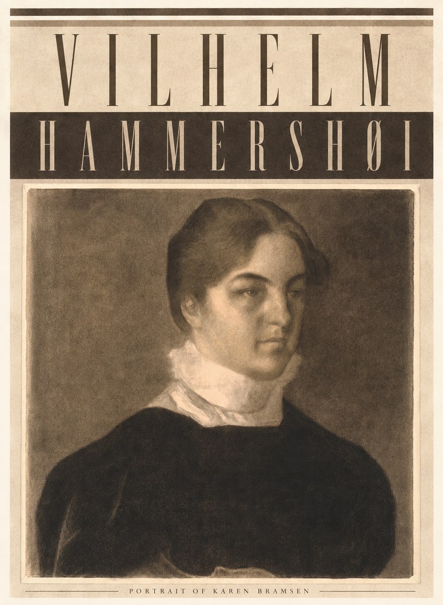 Vilhelm Hammershøi Portrait of Karen Bramsen No4 - Plakát