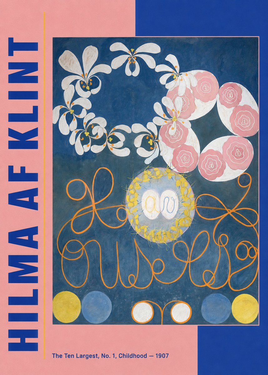 Hilma af Klint The Ten Largest, No. 1, Childhood I No3 - Plakát