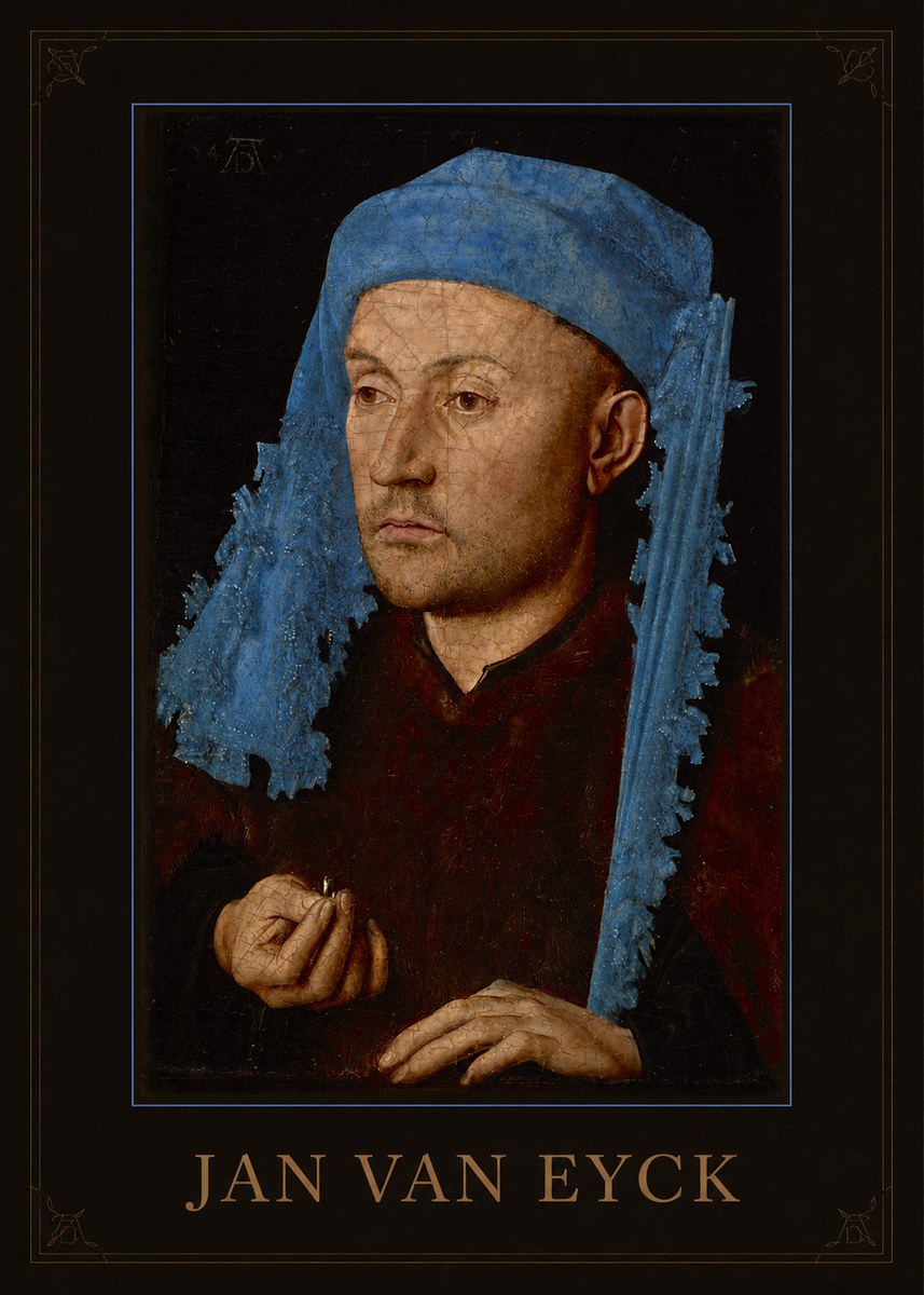 Jan van Eyck Portrait of a Man (Léal Souvenir) No1 - Plakát