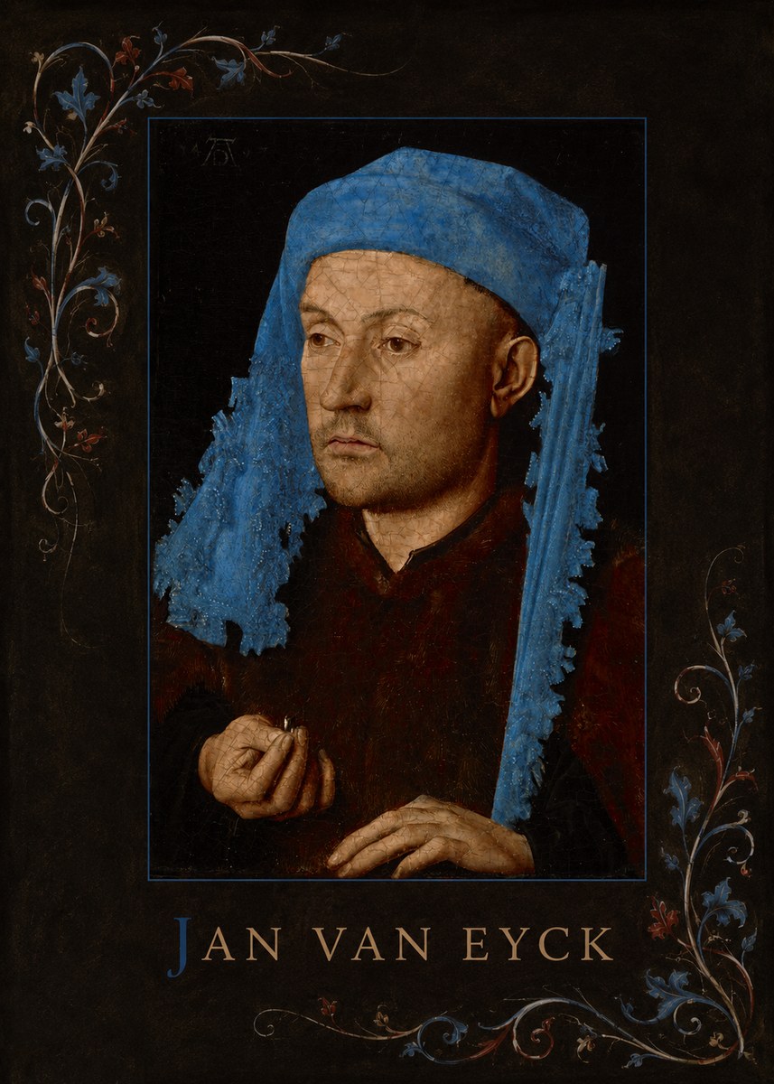 Jan van Eyck Portrait of a Man (Léal Souvenir) No3 - Plakát