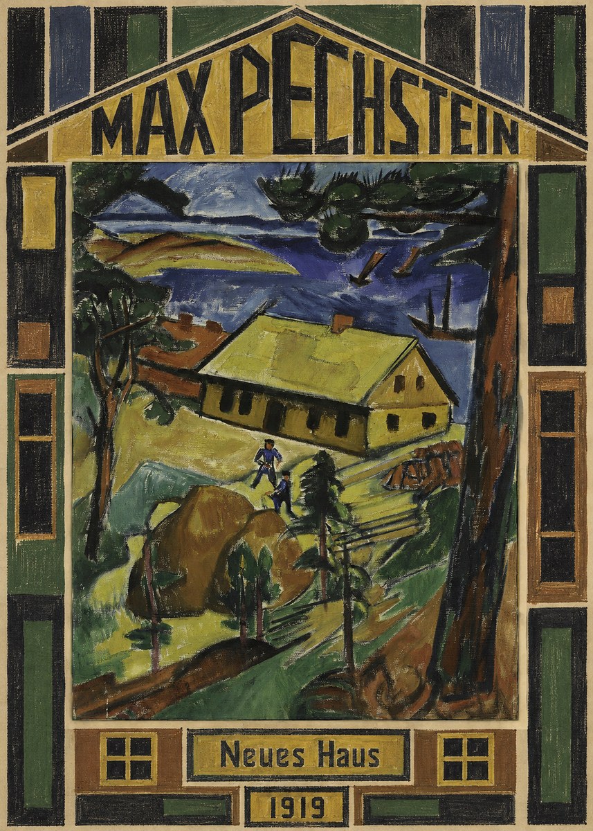 Max Pechstein Neues Haus No5 - Plakát
