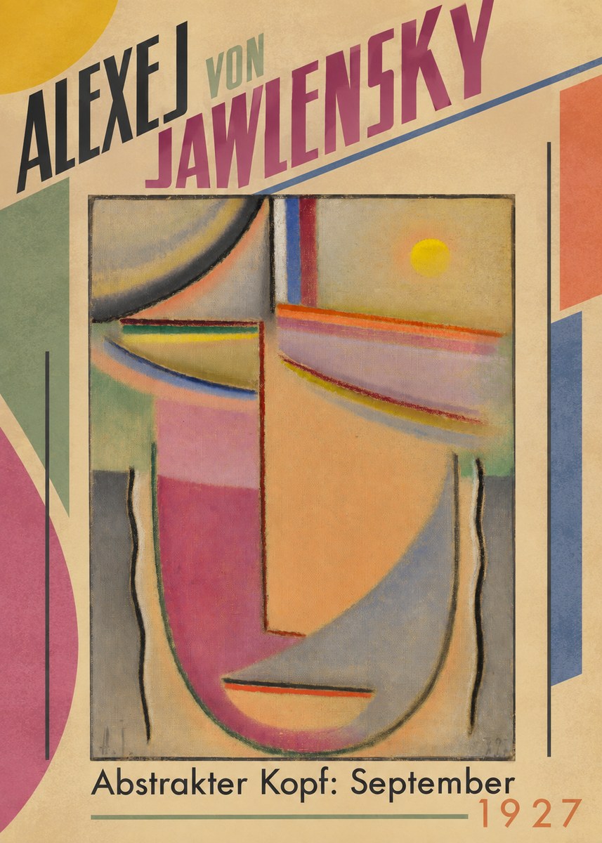 Alexej von Jawlensky Abstrakter Kopf: September No5 - Plakát
