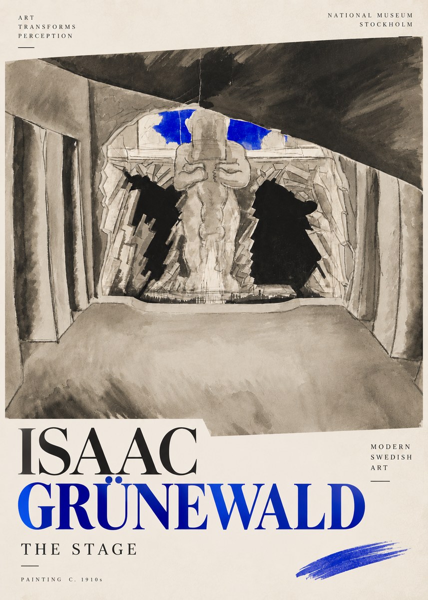 Isaac Grünewald The Stage No4 - Plakát