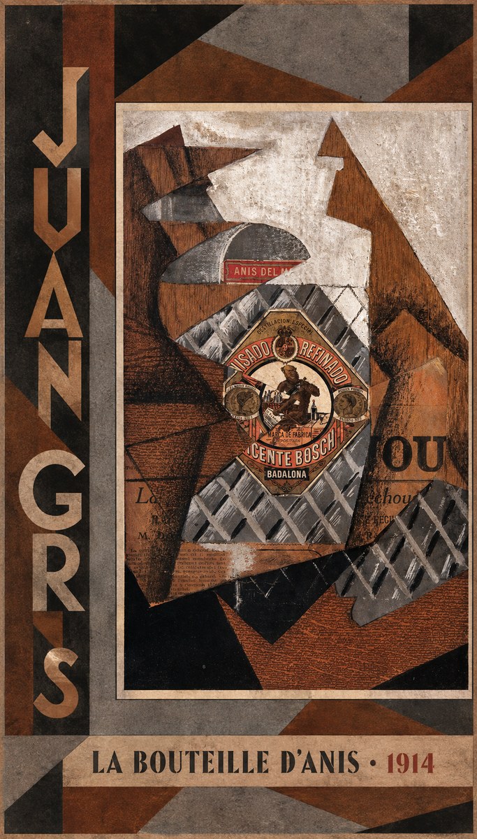 Juan Gris La Bouteille D'anis - 1914 No2 - Plakát