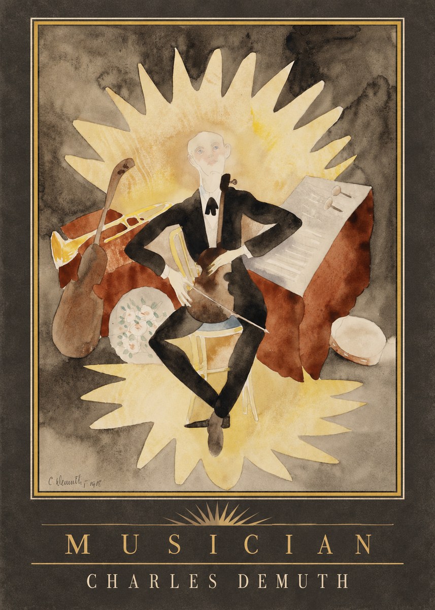 Charles Demuth Musician No2 - Plakát