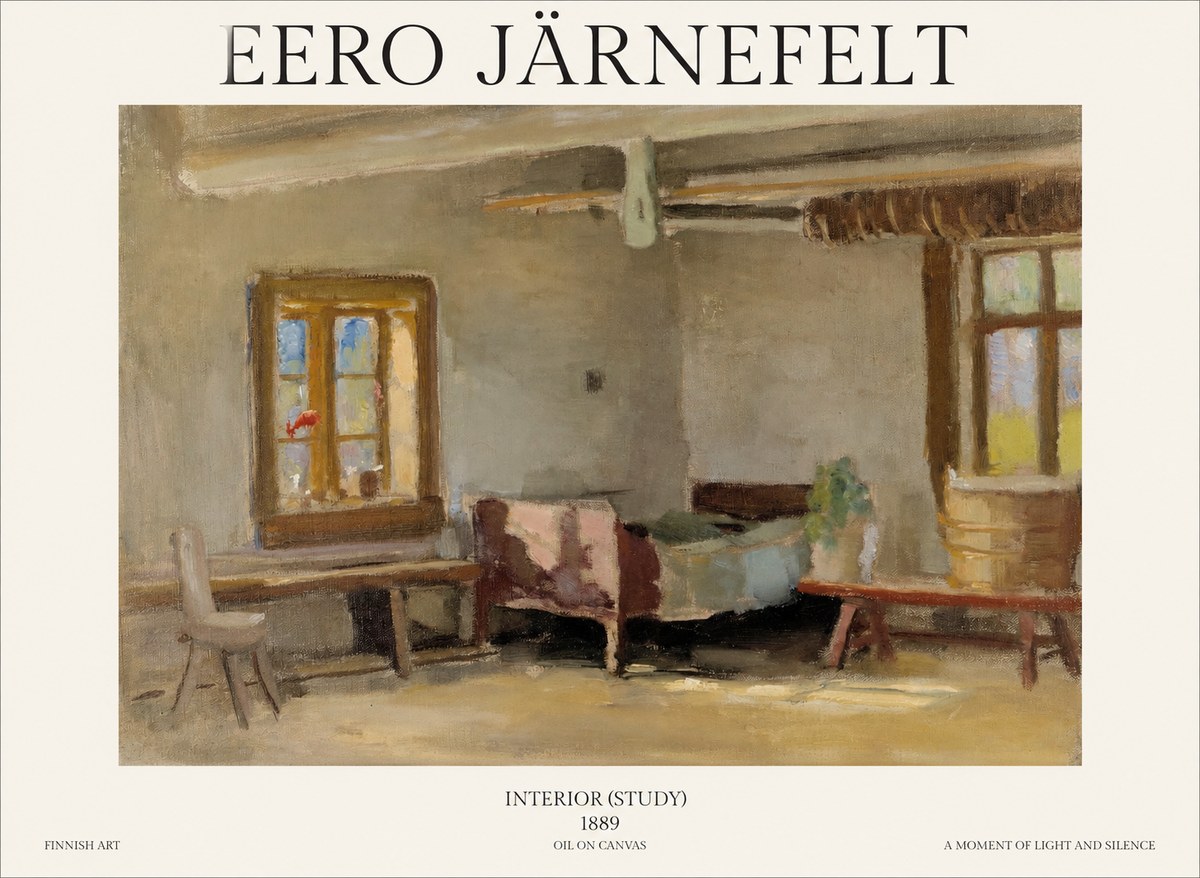 Eero Järnefelt Interior (Study) No1 - Plakát