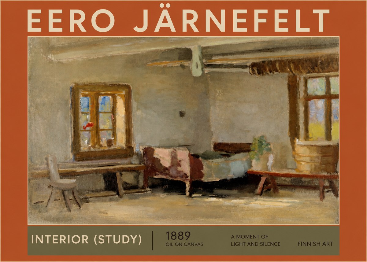 Eero Järnefelt Interior (Study) No2 - Plakát