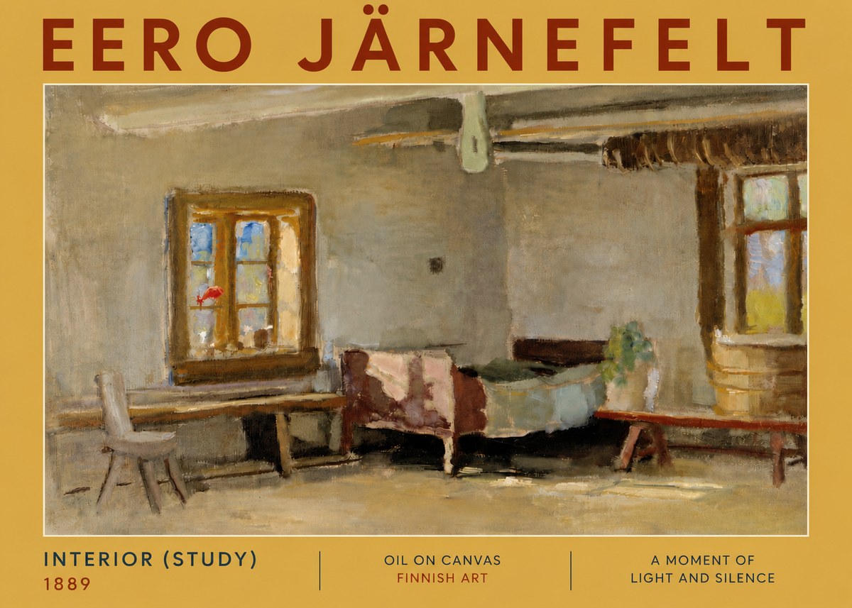 Eero Järnefelt Interior (Study) No5 - Plakát