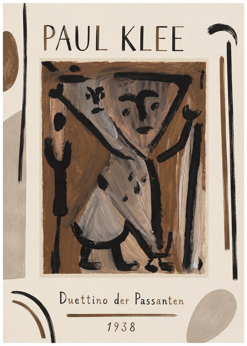Paul Klee Duettino Der Passanten No1 - Plakát