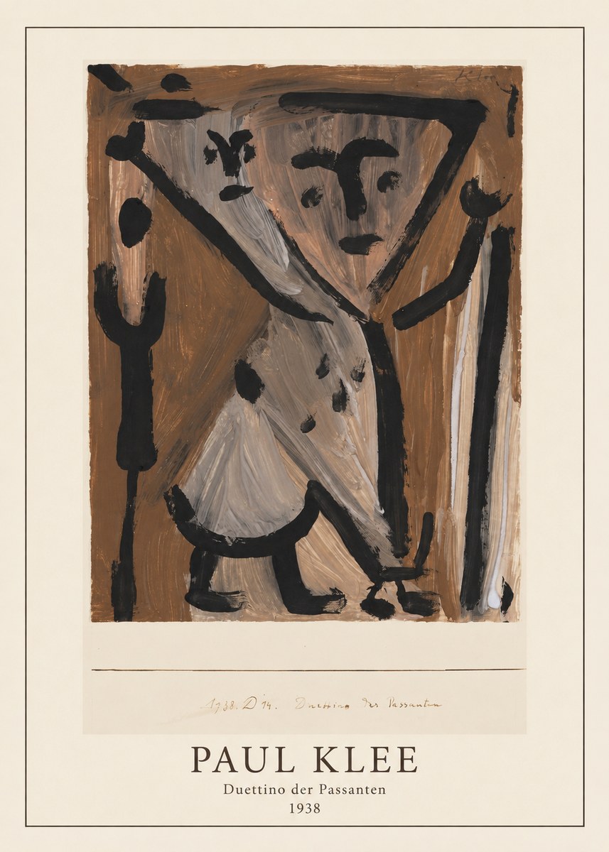 Paul Klee Duettino Der Passanten No3 - Plakát