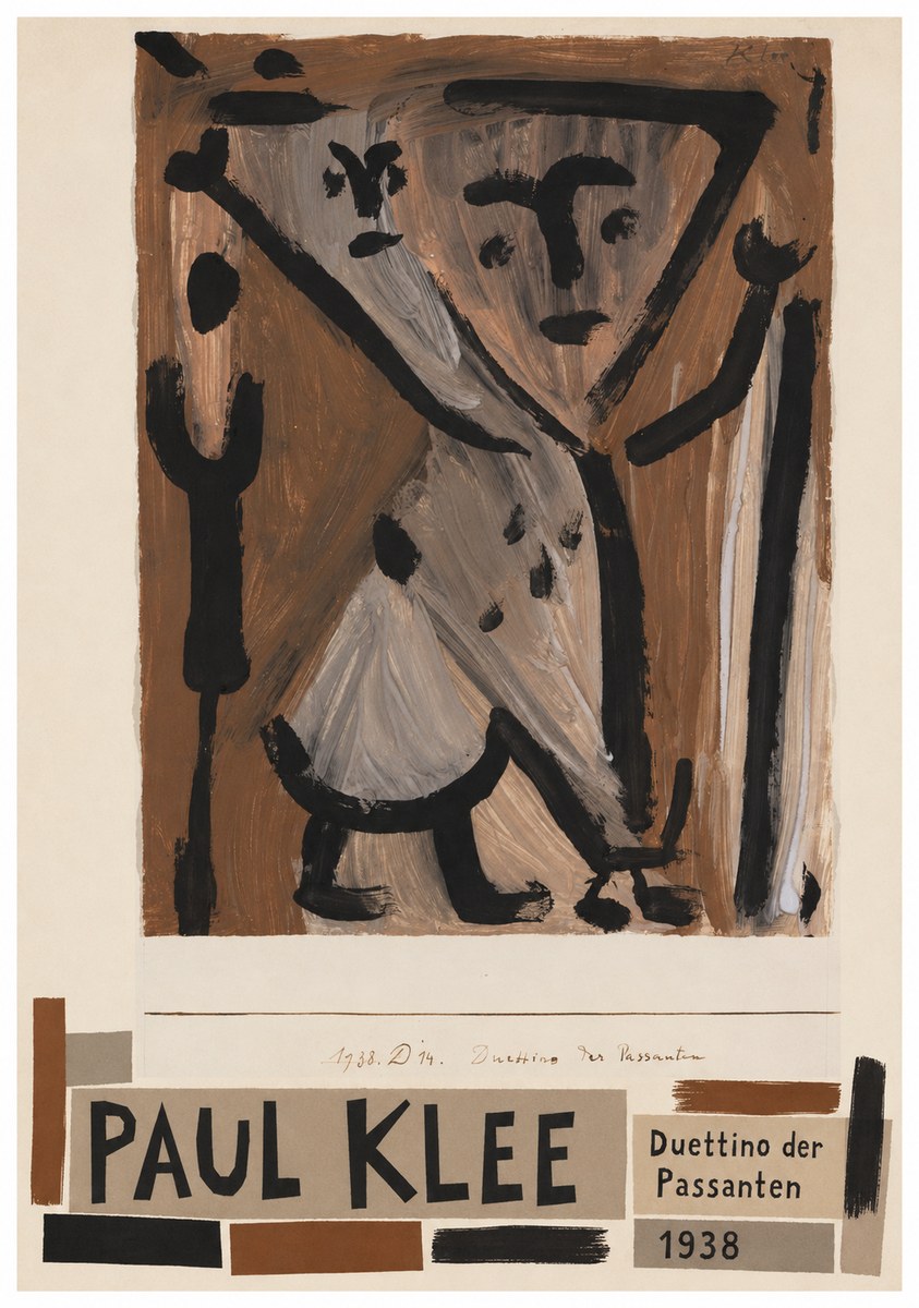 Paul Klee Duettino Der Passanten No4 - Plakát