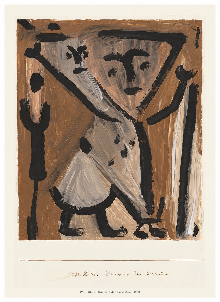 Paul Klee Duettino Der Passanten No6 - Plakát