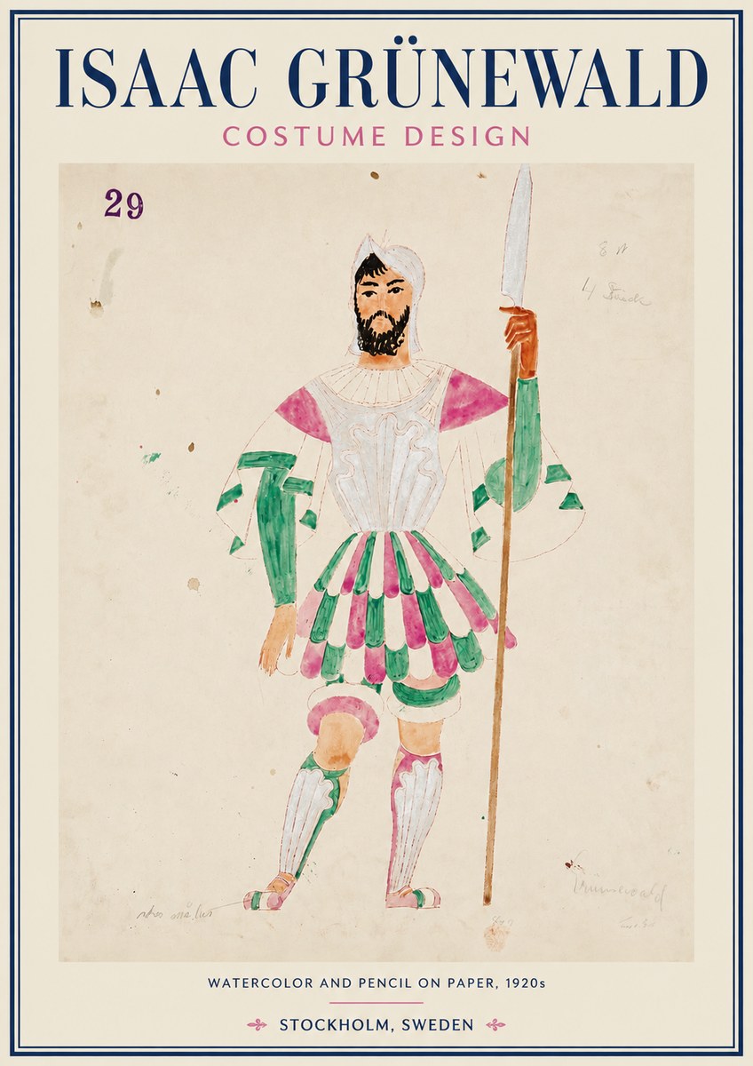 Isaac Grünewald Costume Design No. 29 No3 - Plakát
