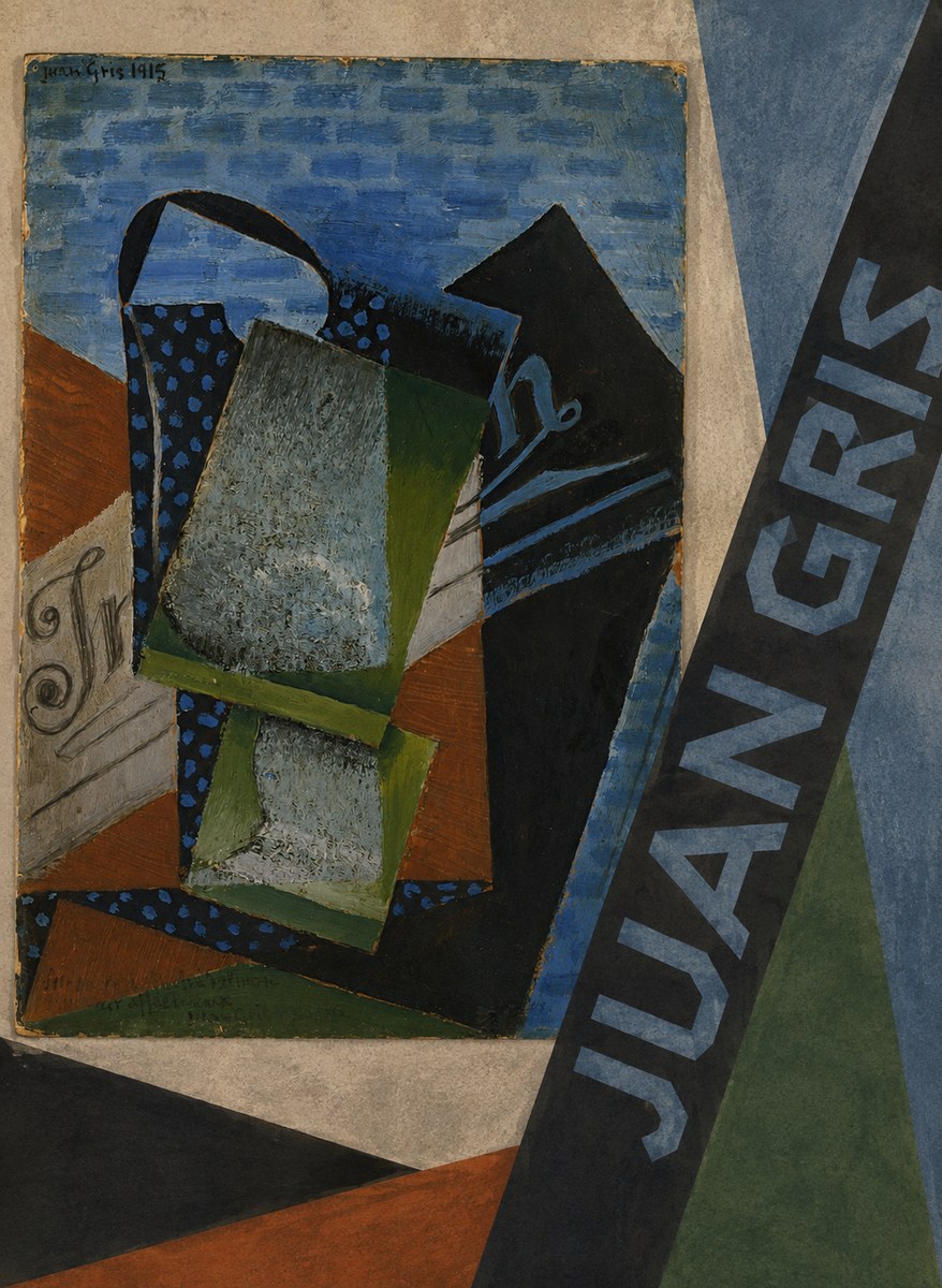 Juan Gris Still Life with Fruit Bowl and Bottle No6 - Plakát