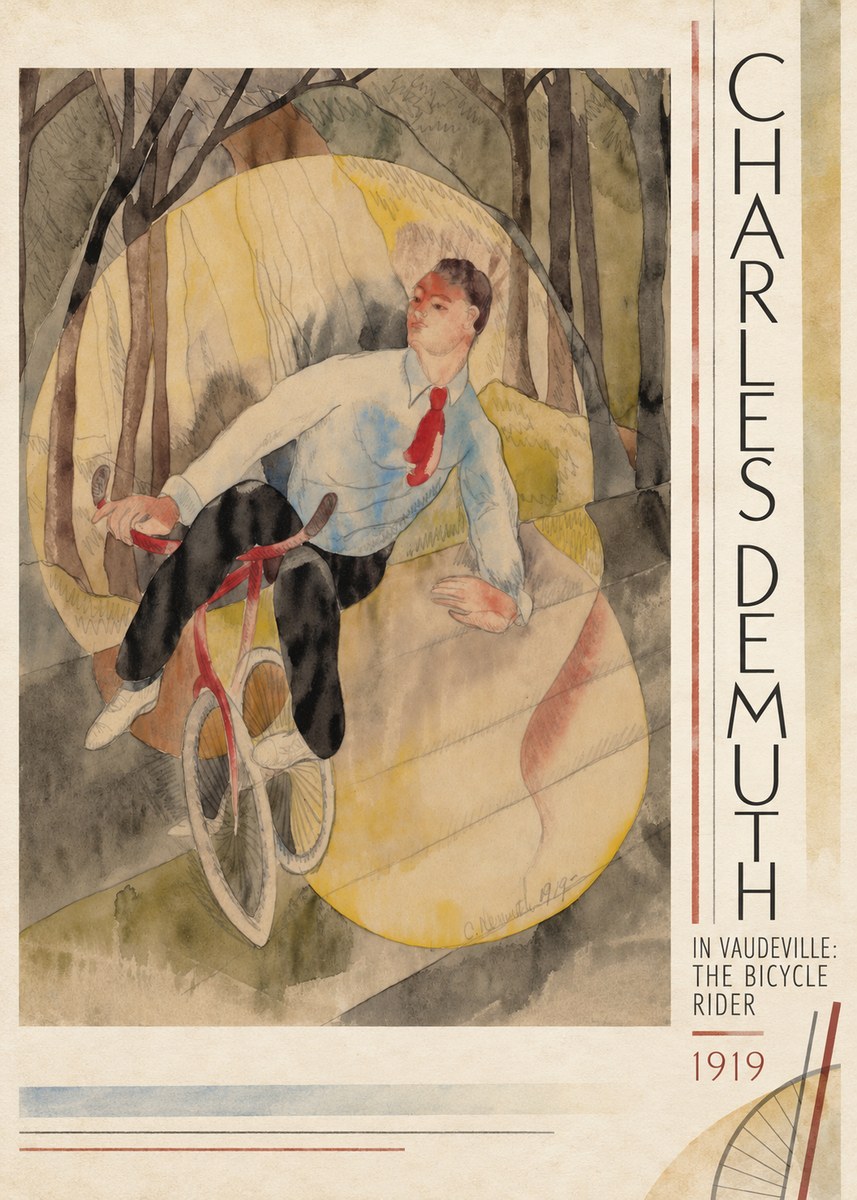Charles Demuth In Vaudeville: the Bicycle Rider No3 - Plakát