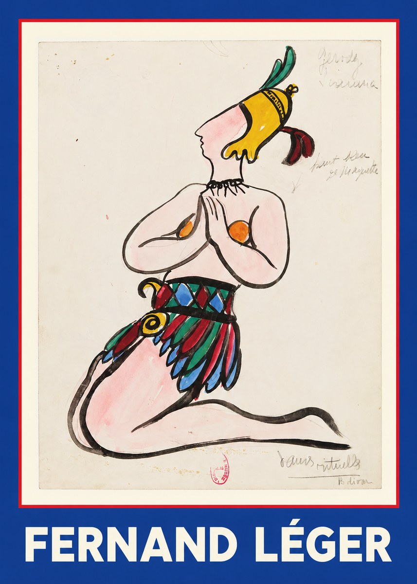 Fernand Léger Dans Rituels No1 - Plakát