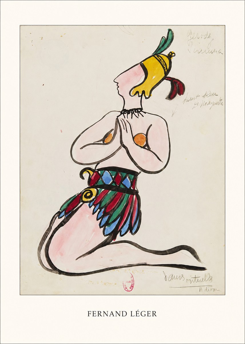 Fernand Léger Dans Rituels No4 - Plakát