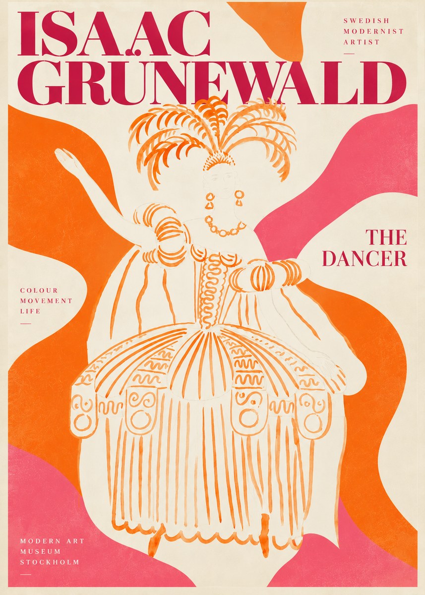 Isaac Grünewald The Dancer II No3 - Plakát