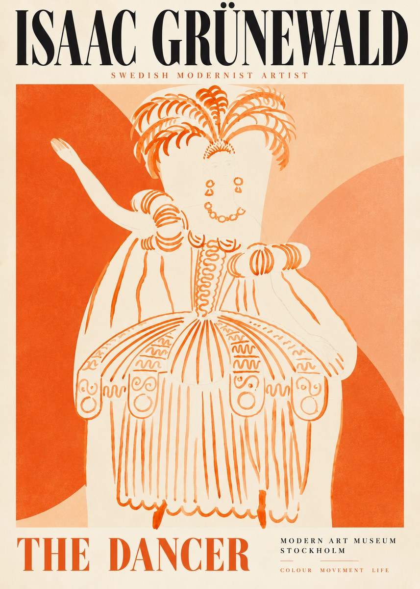 Isaac Grünewald The Dancer II No5 - Plakát