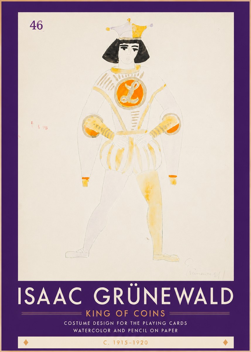 Isaac Grünewald King of Coins No3 - Plakát