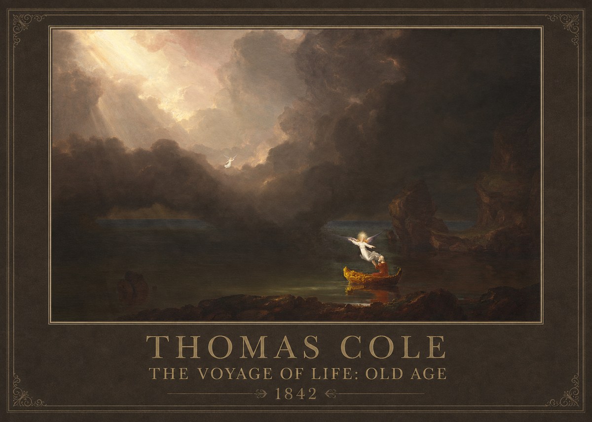 Thomas Cole The Voyage of Life: Old Age IV No1 - Plakát