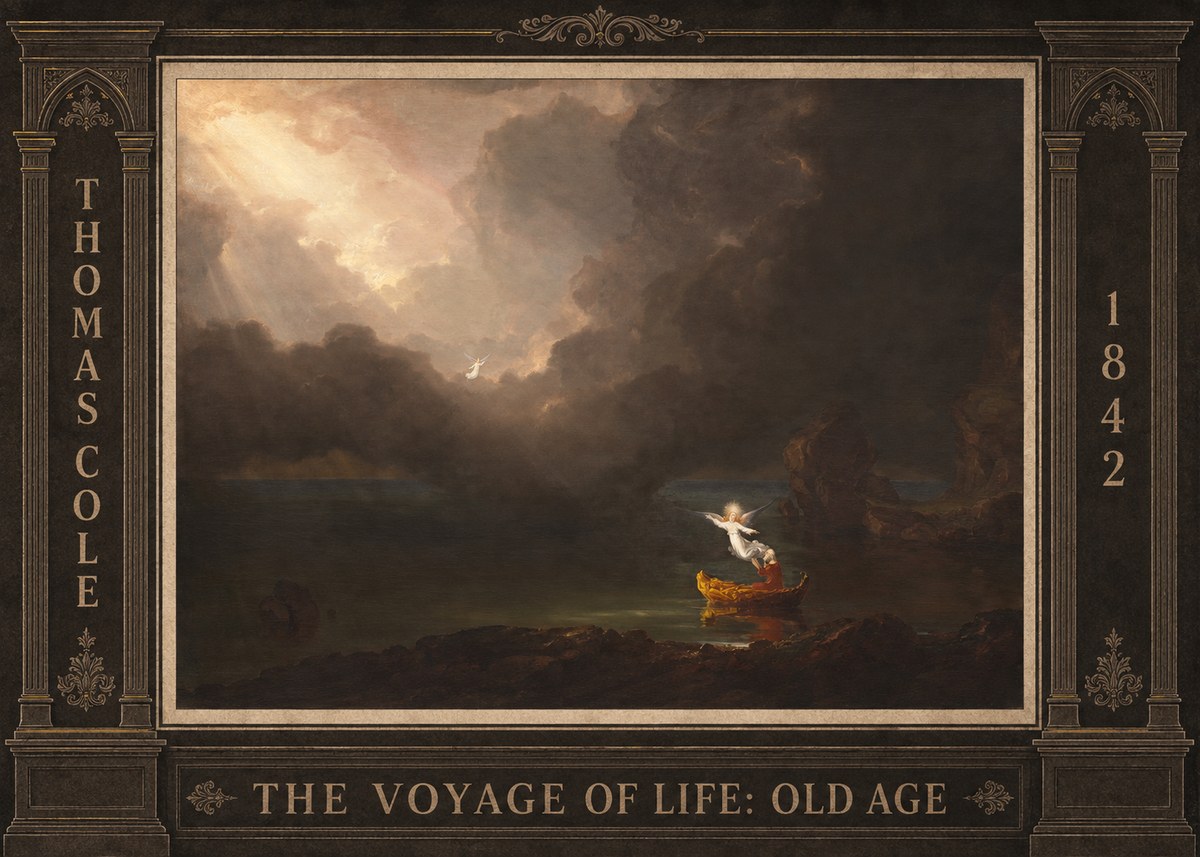 Thomas Cole The Voyage of Life: Old Age IV No3 - Plakát