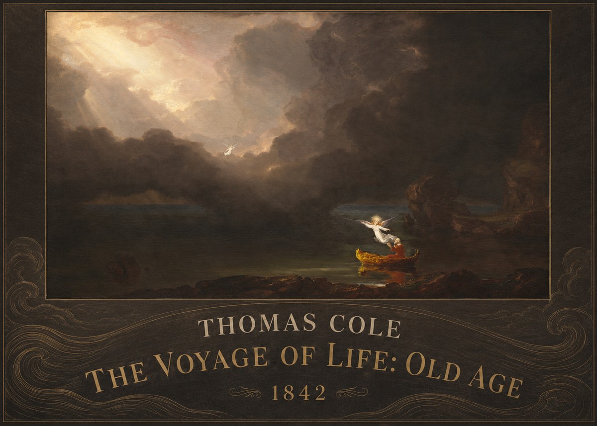 Thomas Cole The Voyage of Life: Old Age IV No4 - Plakát