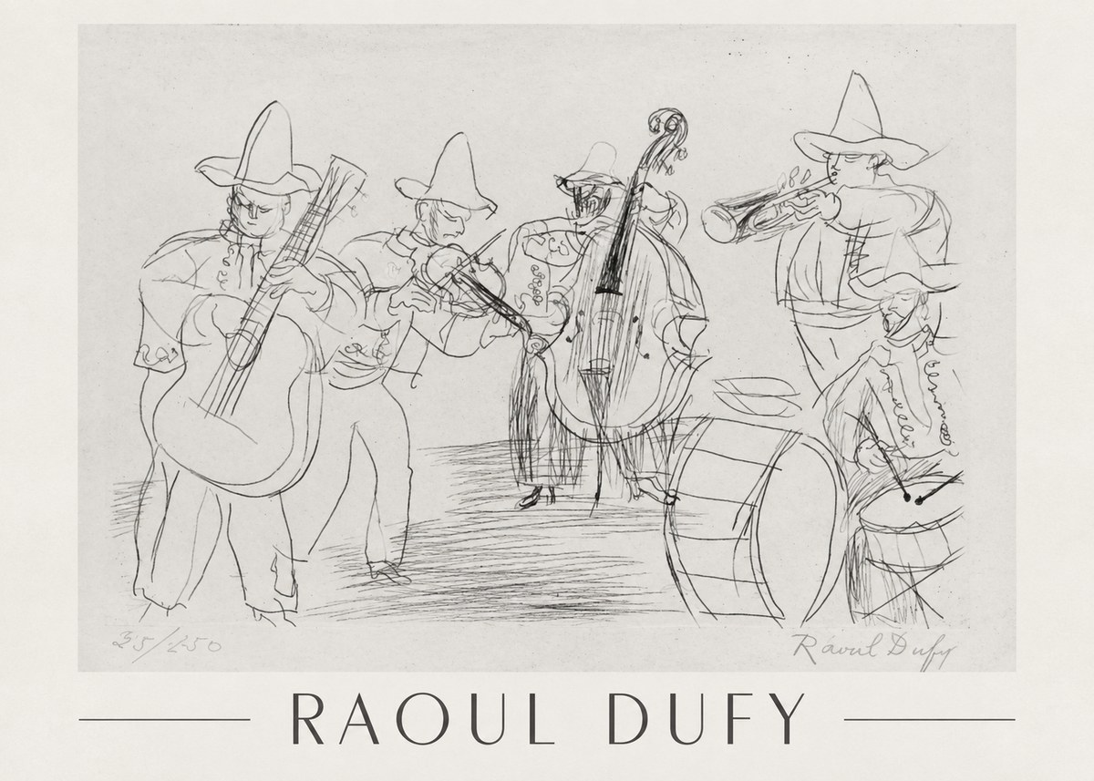 Raoul Dufy Musicians No1 - Plakát