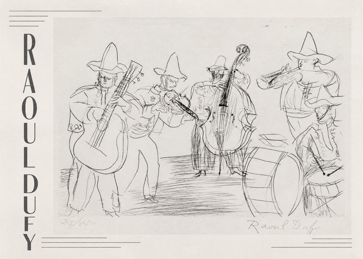 Raoul Dufy Musicians No2 - Plakát