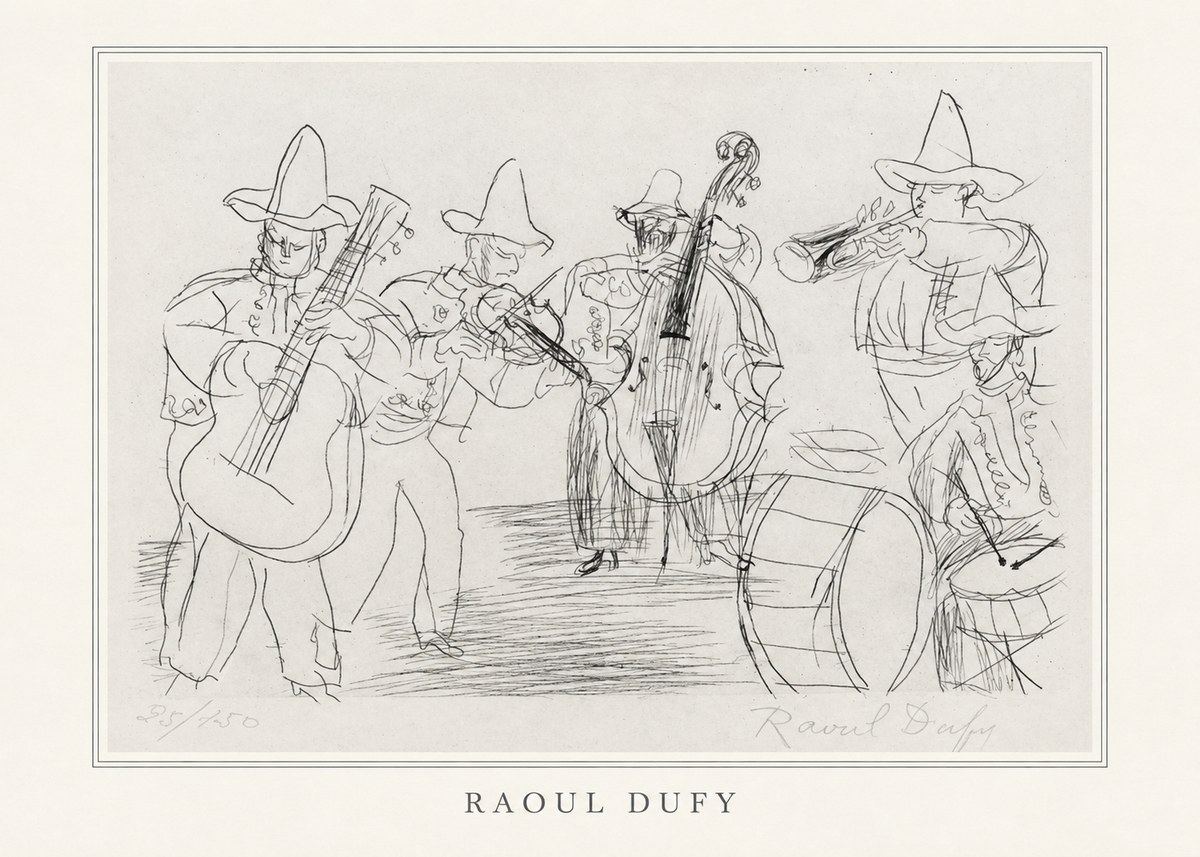 Raoul Dufy Musicians No4 - Plakát