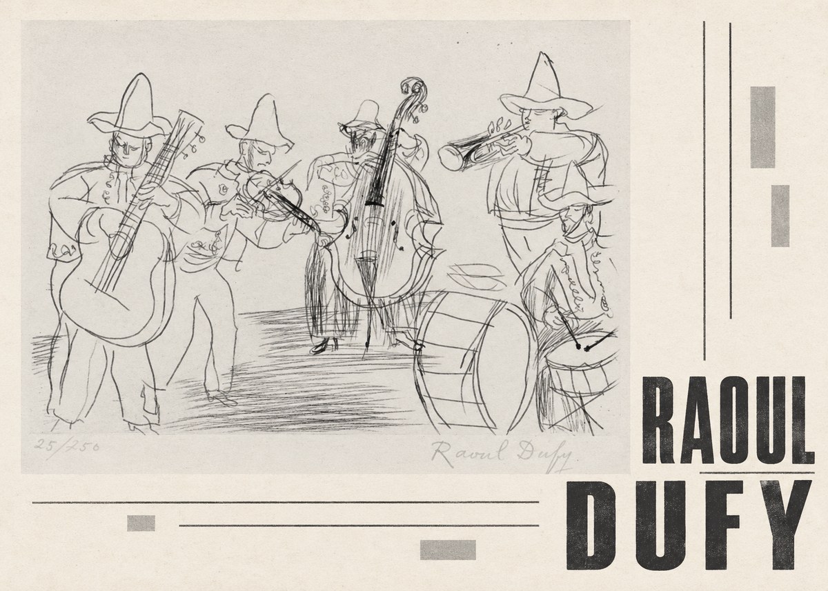 Raoul Dufy Musicians No5 - Plakát