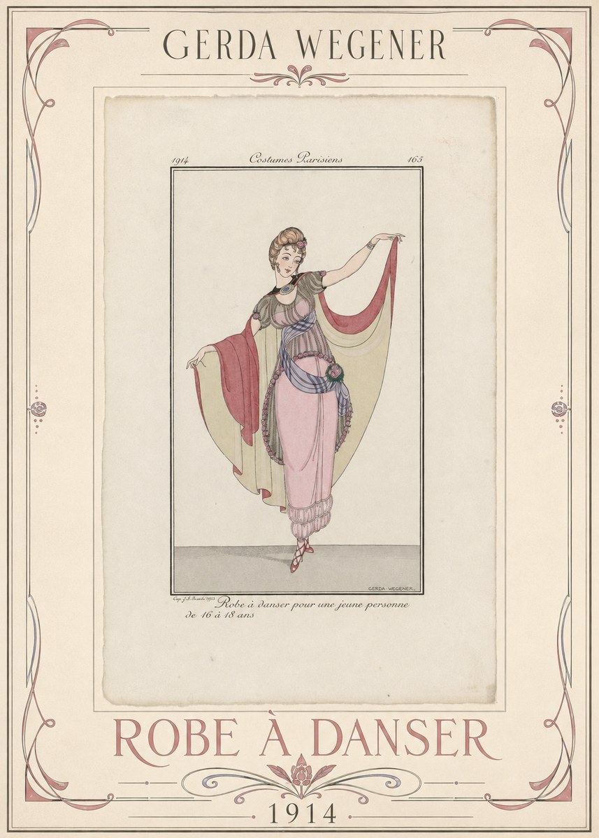 Gerda Wegener Robe À Danser No1 - Plakát
