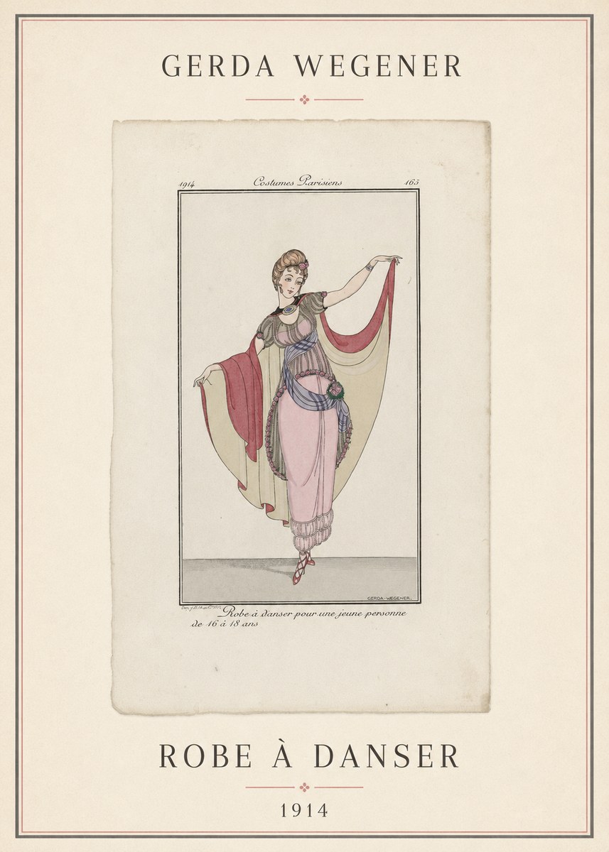 Gerda Wegener Robe À Danser No4 - Plakát