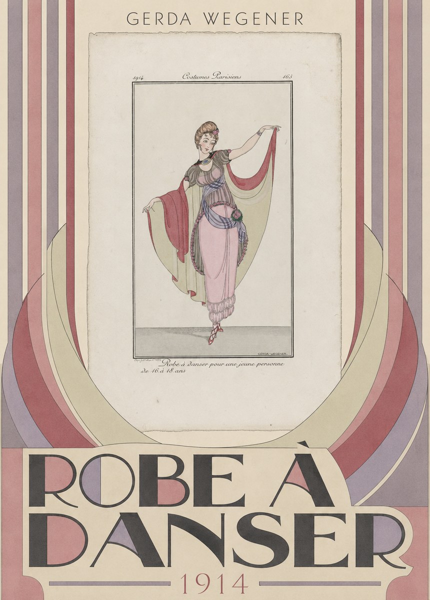 Gerda Wegener Robe À Danser No5 - Plakát