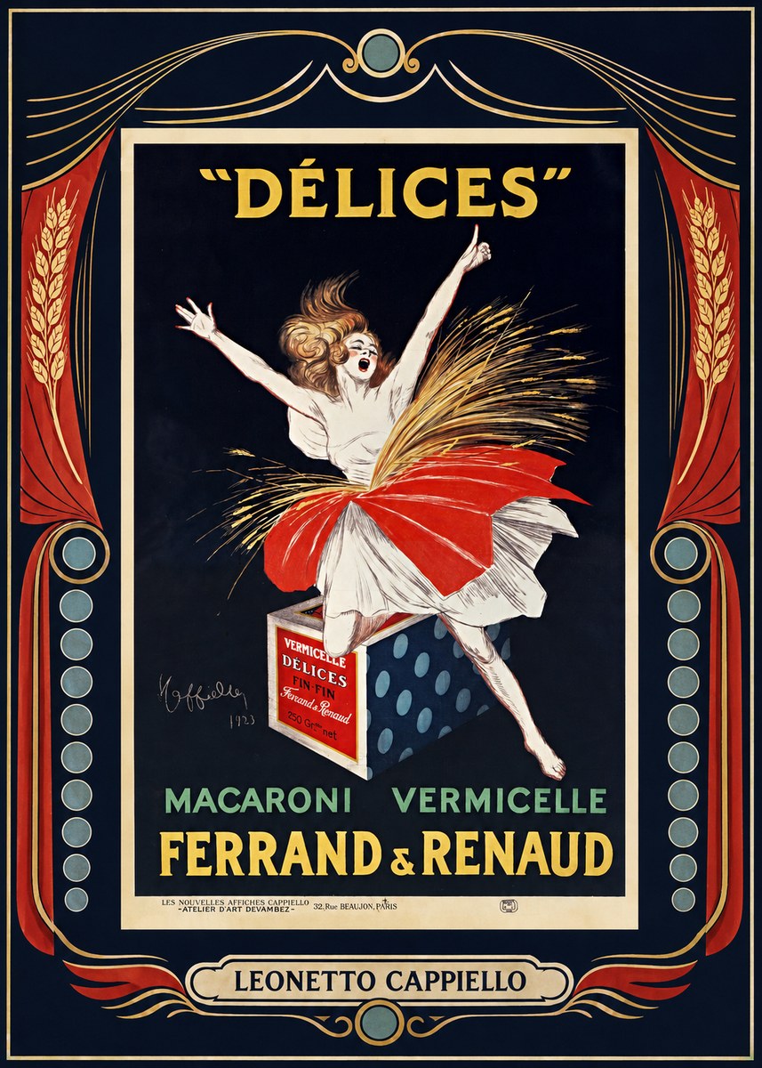 Leonetto Cappiello Délices II No2 - Plakát