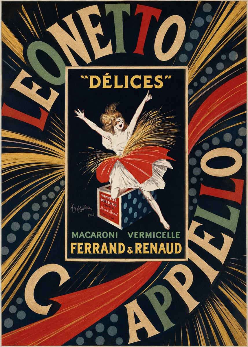 Leonetto Cappiello Délices II No5 - Plakát